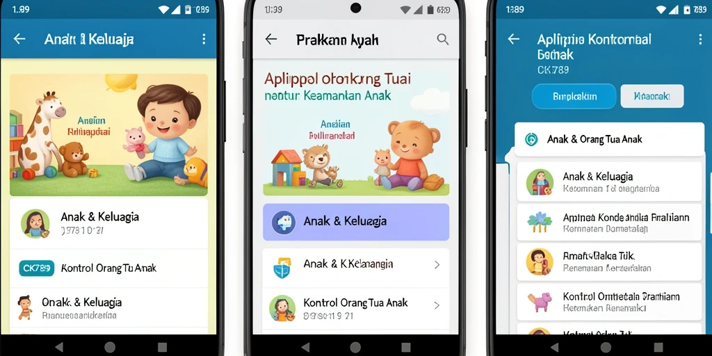 Antarmuka CK789 yang intuitif untuk kontrol orang tua.