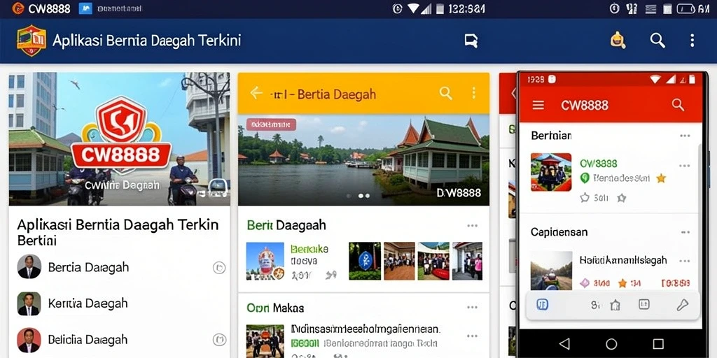 Tampilan antarmuka CW8888 yang informatif dan menarik.