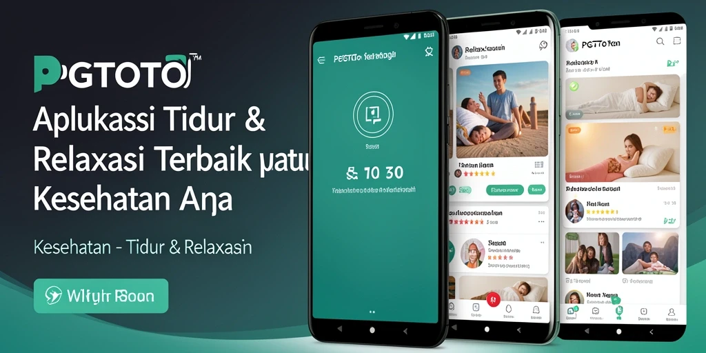 Antarmuka PGTOTO dengan fitur Tidur & Relaksasi yang menenangkan.